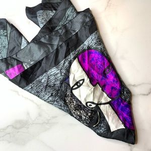 VINTAGE PALOMA PICASSO RETRO STYLE WOMAN SCARF LG